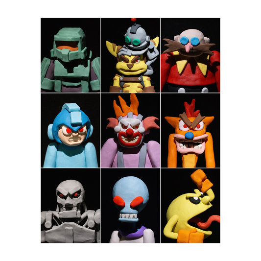 CLAY FIGHTERS (18X24 PRINT)